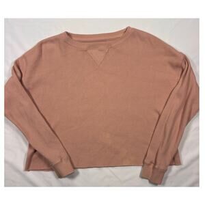 Women's Abercrombie and Fitch Cropped Waffle Top Size XS